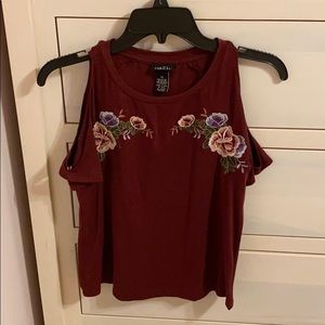 Rue 21 Burgundy Tee